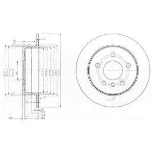 Гальмівний диск, Delphi BG3910C