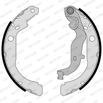 Комплект гальмівних колодок, 42мм, RENAULT Щеки тормозные Duster 10-, Ferodo FSB4194