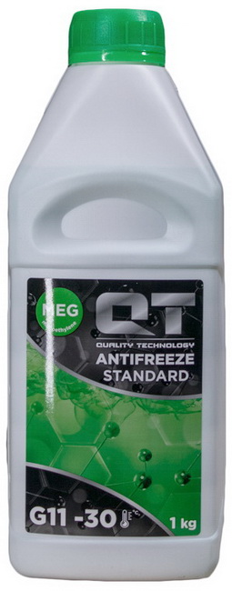 Антифриз qt meg standard -30 g11 зелений 1кг, Qt-Oil QT552301