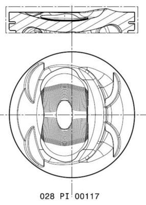 Поршень, Mahle 028PI00117000