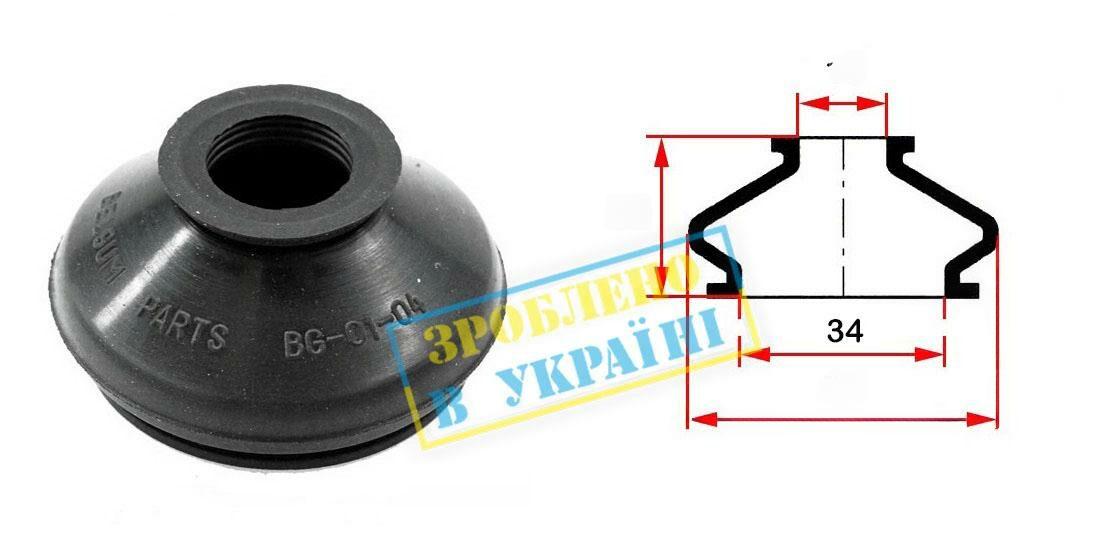 Нижній/верхній кульовий шарнір, Belgum Parts BG0104