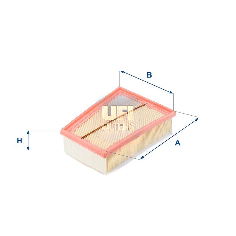 Повітряний фільтр, фільтрувальний елемент, RENAULT FLUENCE 1.5 DCI 10-, MEGANE, SCENIC III 1.9 DCI 08-, Ufi 30.407.00