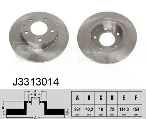 Гальмівний диск, Nipparts J3313014