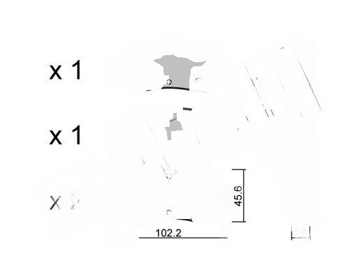 Комплект гальмівних накладок, дискове гальмо, Metelli 22-0796-0