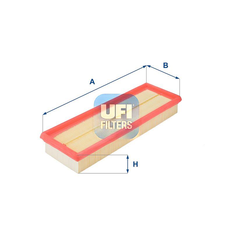 Повітряний фільтр, фільтрувальний елемент, RENAULT KANGOO, MEGANE 1.9 DCI, DTI 00-, Ufi 30.150.00
