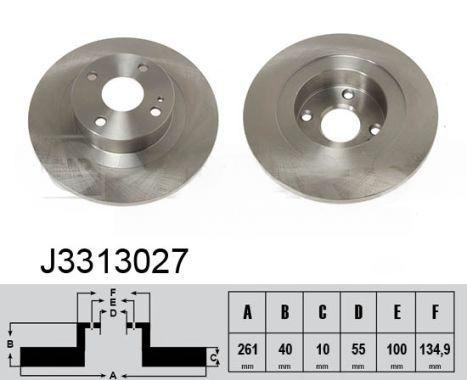 Гальмівний диск, Nipparts J3313027