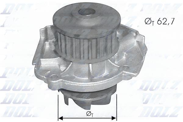 Водяний насос, кільк. зубц. 23, Jet 16V, 1.4Bifuel 16V, 1.4MPI 16V, 1.4MPI Turbo 16V, 1.4MultiAIR Turbo 16V, 1.2MPI 16V, 1.4MPI 12V Fiat Doblo 09-23