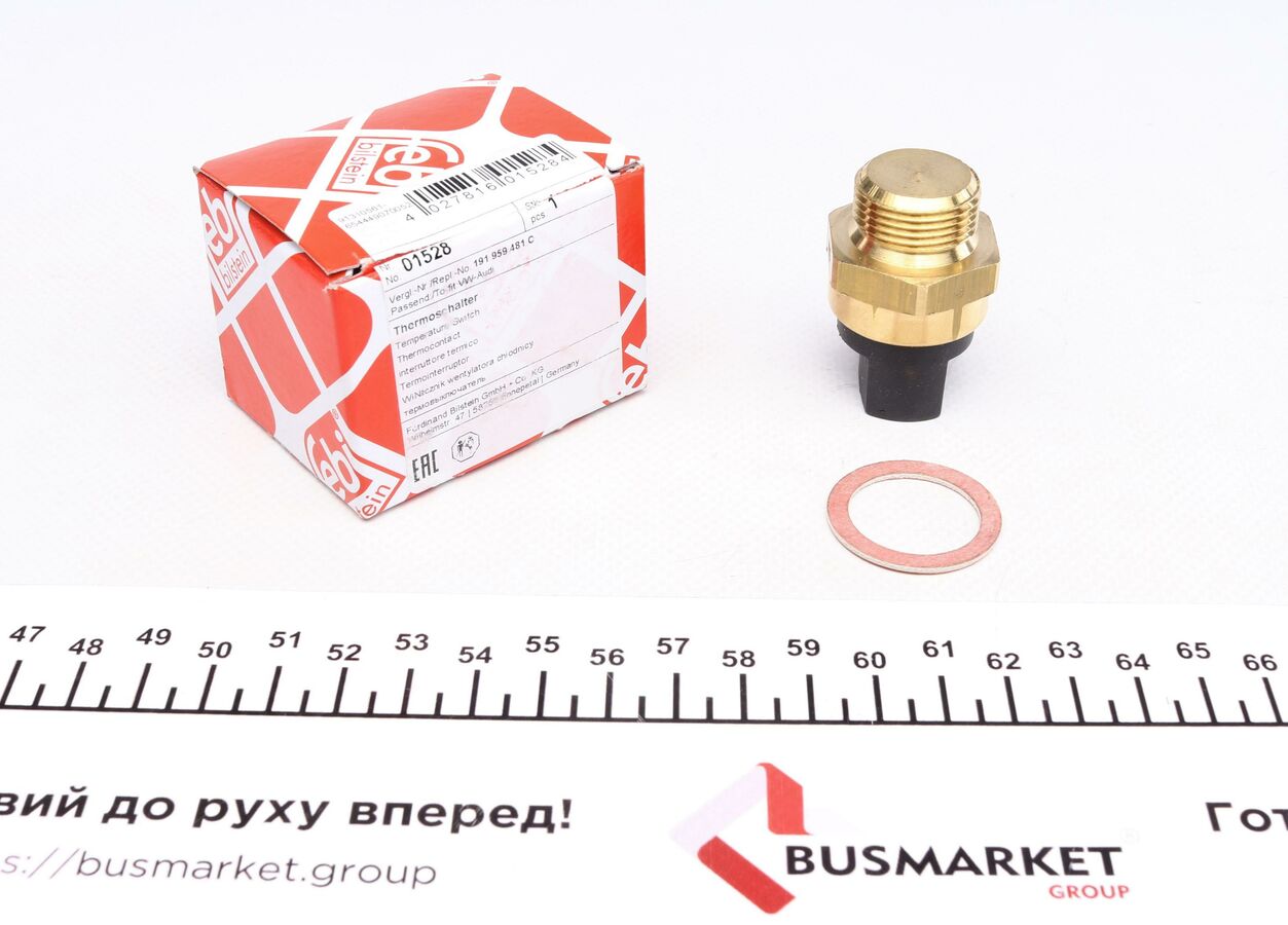 Термовимикач, вентилятор радіатора, VW Golf /VW Passat /Audi 80, Febi Bilstein 01528