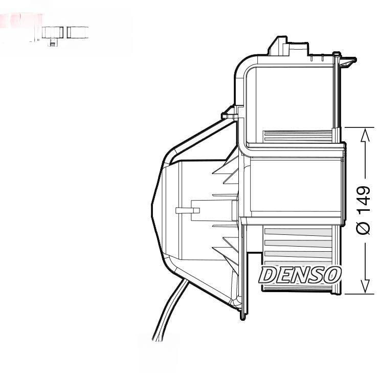 Компресор салону, BMW X5 2007 - 2013, Denso DEA05007