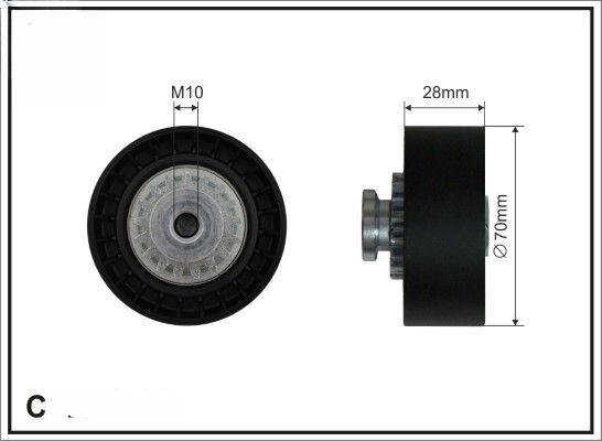 Натяжний ролик, поліклиновий ремінь, Caffaro 3568
