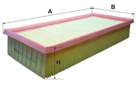 Повітряний фільтр, Mfilter K178
