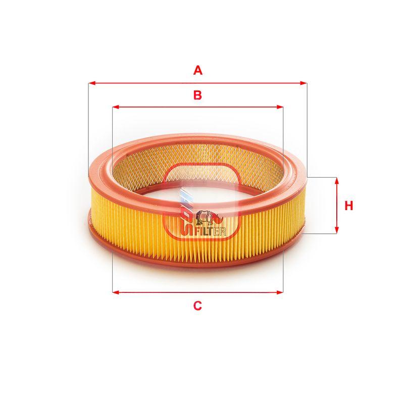 Повітряний фільтр, фільтрувальний елемент, SEAT/FIAT "1,5-1,7 "78-84, Sofima S0660A