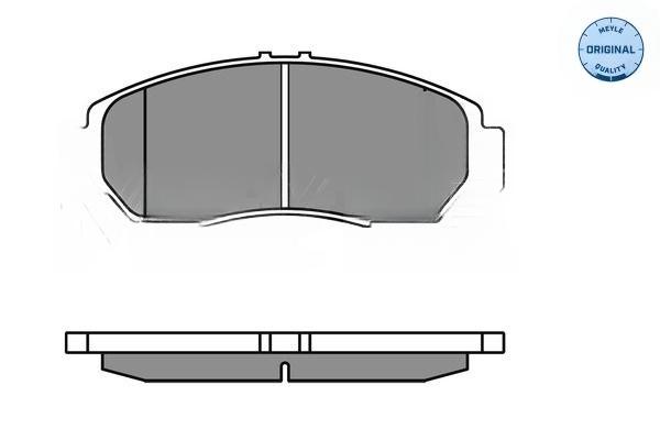 Комплект гальмівних накладок, дискове гальмо, Meyle 0252372916/W