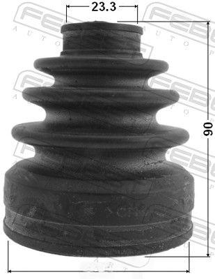 Гофрований кожух, приводний вал, Febest 0415-CY34AT