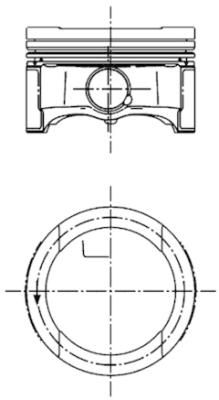 Поршень, AUDI/SKODA/VW A4,Octavia,Golf,Jetta,Passat,Polo 1,6i 97-12, Kolbenschmidt 99792620