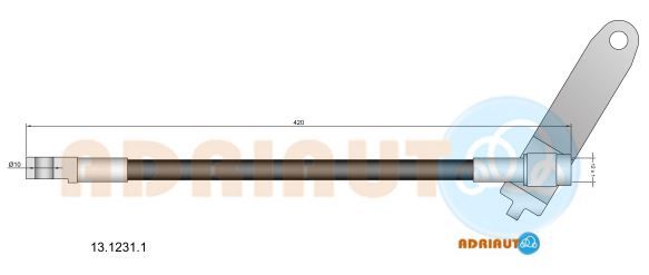 Гальмівний шланг, Adriauto 13.1231.1