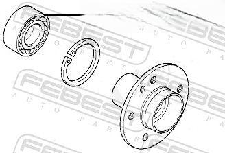 Підшипник колеса, Febest DAC42750037