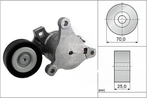 Натяжний пристрій, клиновий ремінь, CITROEN C4, C4 GRAND PICASSO I, C4 I, C4 PICASSO I, C5, C5 II, C5 III, C8, JUMPY, PEUGEOT 307, 307 CC, 307 SW, 308