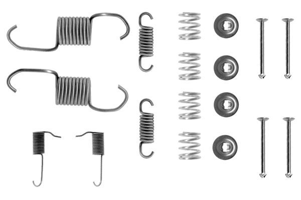 Комплект приладдя, гальмівна колодка, MITSUBISHI L300, Bosch 1987475144