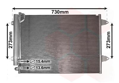 Конденсатор, система кондиціонування повітря, Van Wezel 58005225