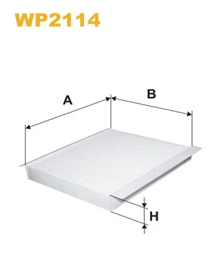 Фільтр, повітря у салоні, 30мм, пиловий фільтр, Wix Filters WP2114