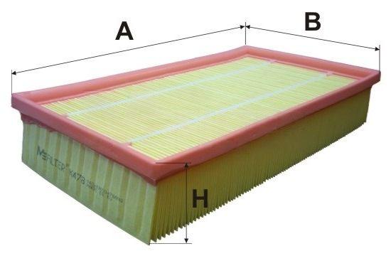 Повітряний фільтр, Mfilter K478