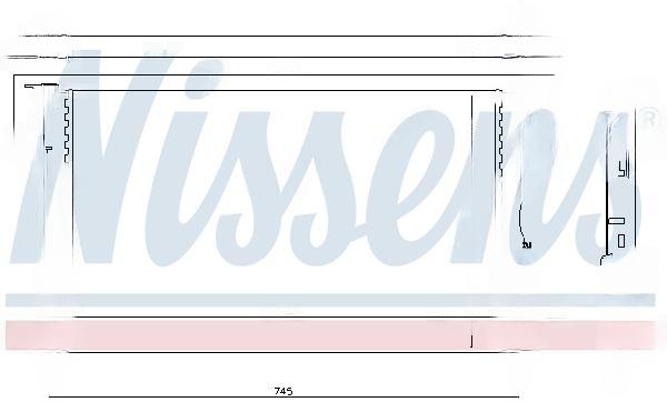 Радіатор, система охолодження двигуна, RENAULT ESPACE IV, LAGUNA II (01-), Nissens 63816