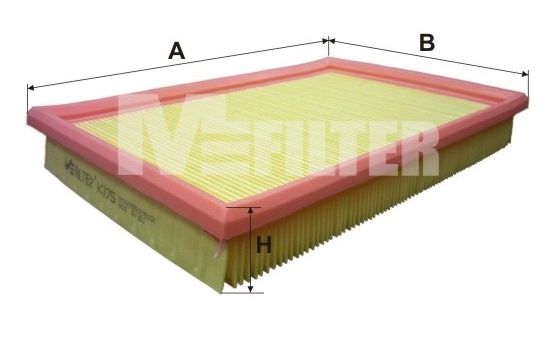 Повітряний фільтр, Mfilter K375