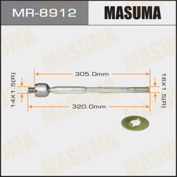 Осьовий шарнір, поперечна кермова тяга, Masuma MR8912