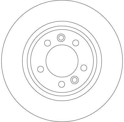 Гальмівний диск, повн., 290мм, кількість отворів 5, CITROEN/PEUGEOT C5/407/607 R "04>>, Trw DF4351
