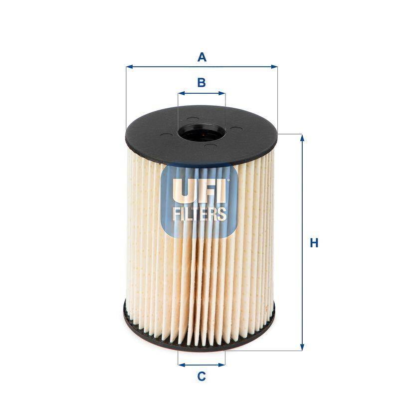 Фільтр палива, Ufi 26.054.00
