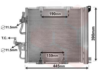 Конденсатор, система кондиціонування повітря, ASTRA H 17/19CTDI MT 04-, Van Wezel 37005368