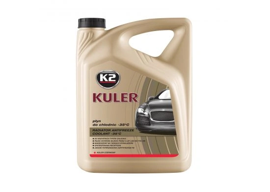 Антифриз kuler long life g12/g12+, -35°c, червоний, 5л, K2 T205C