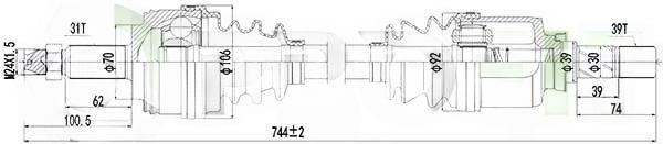 Приводний вал, Profit 2730-1249
