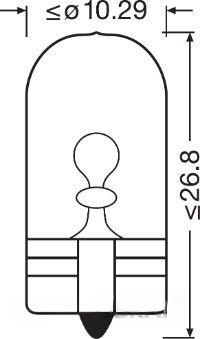 Лампа розжарювання, вказівник повороту, Osram 2825