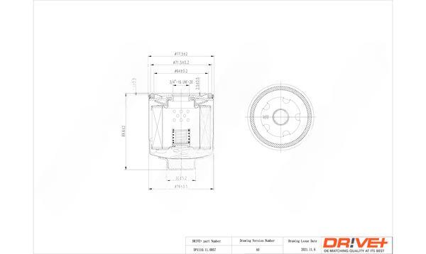 Оливний фільтр, Dr!Ve+ DP1110.11.0057