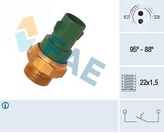 Термовимикач, вентилятор радіатора, Fae 37240