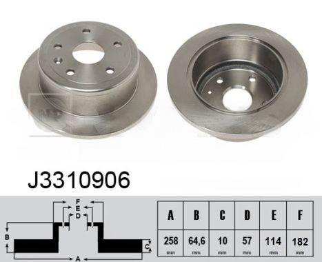 Гальмівний диск, Nipparts J3310906