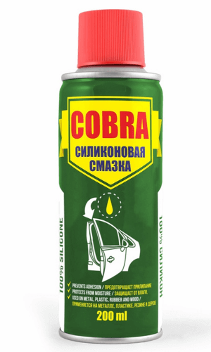 Силіконовий змащувальний засіб, COBRA, 200ml. Силіконова змазка. Захищає і змащує поверхні, утворюючи прозору, Nowax NX20200