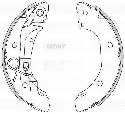 Комплект гальмівних колодок, Woking Z416300