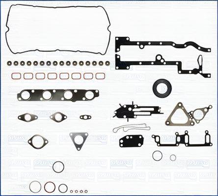 Повний комплект ущільнень, двигун, FORD комплект прокладок гбц TRANSIT 2.4 TDCi 04-, Ajusa 51036300