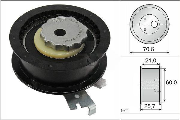 Натяжний ролик, зубчастий ремінь, Ina 531088210