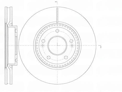 Гальмівний диск, передня вісь, з вентиляцією, 300мм, кількість отворів 5, Sonata V 05-, i40 CW 11-, Kia Sportage 10-, Remsa 6988.10