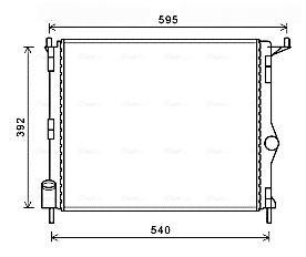 Радіатор, система охолодження двигуна, Ava RTA2476