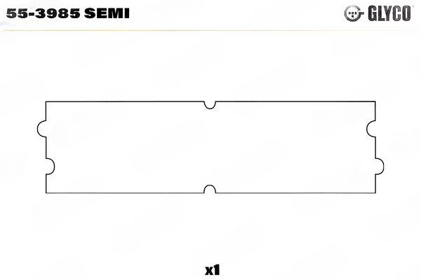 Втулка підшипника, шатун, Glyco 55-3985SEMI