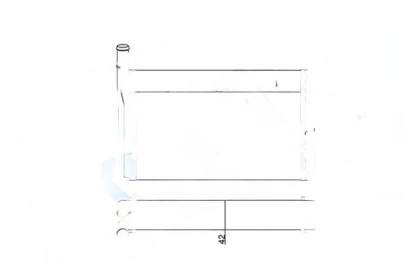 Теплообмінник, система опалення салону, Kale Oto Radyatör 352025