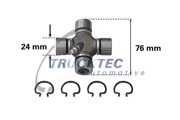 Шарнір, поздовжній вал, Trucktec Automotive 02.34.017