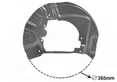 Відбивач, гальмівний диск, Van Wezel 0655371