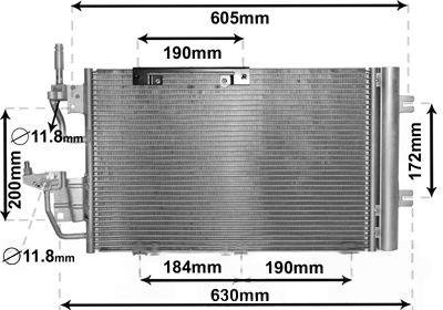 Конденсатор, система кондиціонування повітря, Van Wezel 37005454