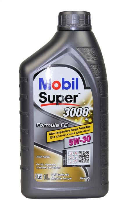 Олива моторна super 3000 f-fe 5w30 1л, SUPER 3000 F-FE 5W30 1л, Mobil MB5W303000FE1